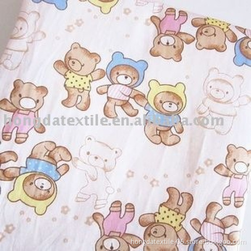 100%cotton Active printed baby bedding fabric